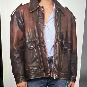 Avec Les Filles Leather Jacket